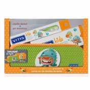 Vitis kids gel dentifrico + cepillo + gadget (50 ml)