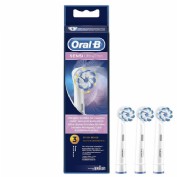Cepillo dental electrico recargable - oral-b sensitive clean (recambio 3 unidades)