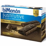 Bimanan barritas chocolate intenso (40 g 8 barritas)