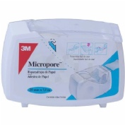 Esparadrapo hipoalergico - micropore papel portar (1 unidad 7,5 m x 2,5 cm color blanco)
