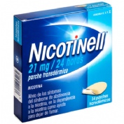 NICOTINELL 21 MG/24 HORAS PARCHE TRANSDERMICO , 14 parches