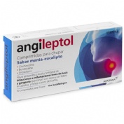ANGILEPTOL COMPRIMIDOS PARA CHUPAR SABOR MENTA-EUCALIPTO, 30 comprimidos