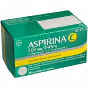ASPIRINA C 400 mg/240 mg COMPRIMIDOS EFERVESCENTES , 10 comprimidos