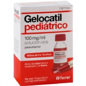 GELOCATIL PEDIATRICO 100MG/ML SOLUCION ORAL, 1 frasco x 60 ml