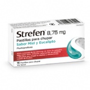 STREFEN 8,75 MG PASTILLAS PARA CHUPAR SABOR MIEL Y EUCALIPTO, 16 pastillas