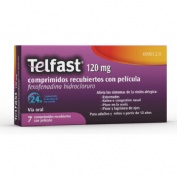 TELFAST 120 mg COMPRIMIDOS RECUBIERTOS CON PELICULA, 15 comprimidos