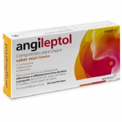 ANGILEPTOL COMPRIMIDOS PARA CHUPAR SABOR MIEL-LIMÓN, 30 comprimidos