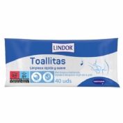Lindor toallitas higienicas  40 toallitas