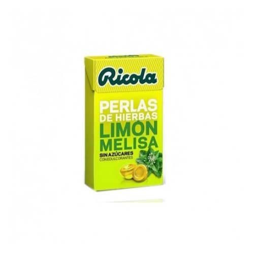Ricola perlas sin azucar (1 envase 25 g sabor limon)