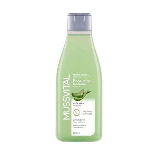 Mussvital essentials gel de baño con aloe vera (1 envase 750 ml)