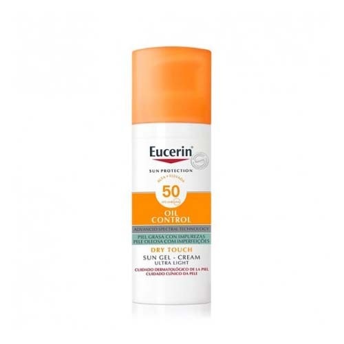 Eucerin sun protection 50+ gel creme rostro oil control (1 envase 50 ml)