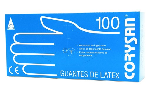 Guantes de latex corysan 100 unidades talla grande - corysan
