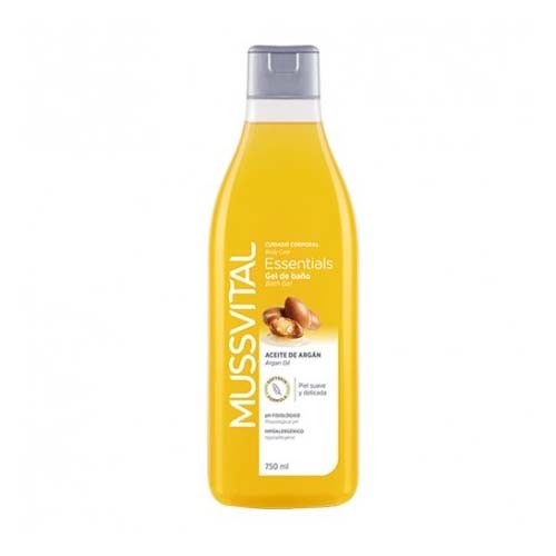 MUSSVITAL ESSENTIALS GEL DE BAÑO ACEITE DE ARGAN (750 ML)