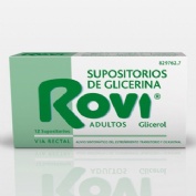 SUPOSITORIOS DE GLICERINA ROVI ADULTOS, 12 supositorios
