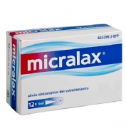 MICRALAX CITRATO/LAURIL SULFOACETATO 450 mg/45 mg solucion rectal , 12 enemas